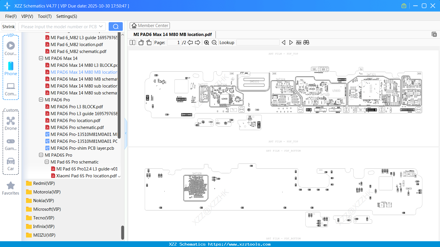 Xiaomi MI PAD6 Max 14 M80 MB Location